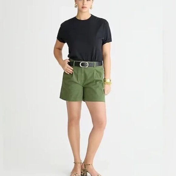 J. Crew Utility Green Pleated Capeside Chino Short/NWT/12 - Picture 4 of 13